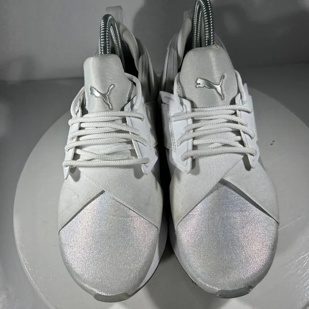 Puma Muse ICE Womens Running Shoes Size 8.5 White Sneakers Walking Gym Casual - Picture 2 of 12